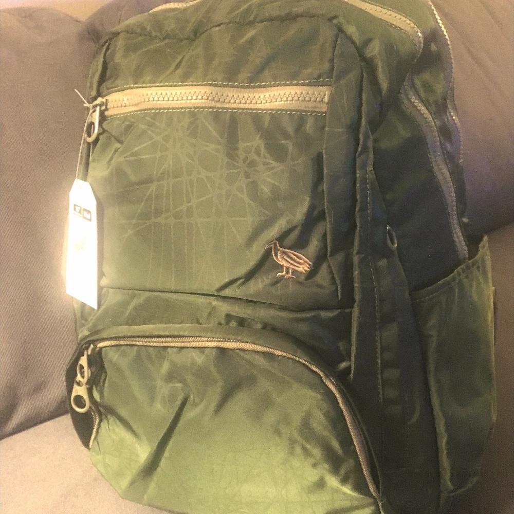 SUMDEX Green Metallic Backpack NWT